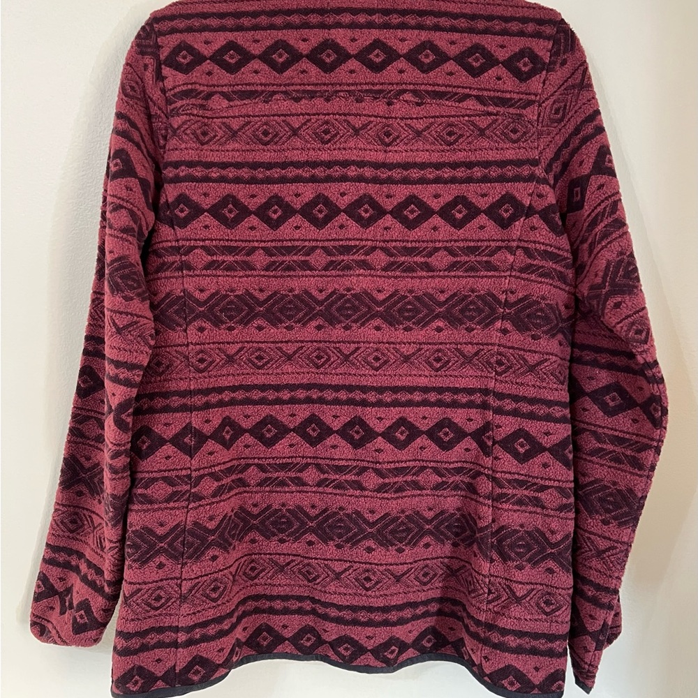 Alpine Design Red And Black Patterned Jacket - image 3